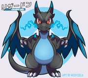 animal_focus blue_fire bright_pupils character_name charizard claws closed_mouth commentary dragon english_commentary fire full_body highres looking_at_viewer mega_charizard_x mega_pokemon no_humans pokemon pokemon_(creature) red_eyes solo standing translation_request white_pupils woofzilla rating:g score:2 post #10162083