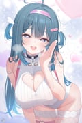 1girl amano_nene_(vtuber) amano_nene_(vtuber)_(tenshi) artist_name bandaid bandaid_hair_ornament black_hair blush braid braided_bangs breasts cleavage cleavage_cutout clothing_cutout deyui drooling fishnet_thighhighs fishnets hair_ornament hairband hand_up heart heart-shaped_pupils heart_cutout heart_o-ring highres indie_virtual_youtuber large_breasts leaning_forward leotard long_hair looking_at_viewer mole mole_on_breast mole_on_thigh mole_under_eye o-ring o-ring_thigh_strap open_mouth pink_hairband purple_eyes ribbed_leotard saliva saliva_trail skindentation smile solo sweat symbol-shaped_pupils teeth thigh_strap thighhighs thighs two_side_up upper_teeth_only white_leotard wing_hair_ornament rating:s score:60 post #10064274