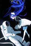 1girl 1other apron astronaut black_dress black_shoes blue_eyes blue_hair colored_inner_hair dress facing_another floating_hair frilled_apron frills from_side full_body glint hair_floating_upwards hair_intakes hair_ornament helmet highres juliet_sleeves long_hair long_sleeves looking_at_another making-of_available mary_janes multicolored_hair pantyhose profile puffy_sleeves reflection reverse:1999 school_uniform shoes short_dress soviet_school_uniform space space_helmet spacesuit star_(sky) star_(symbol) star_hair_ornament starry_sky_background upmocks very_long_hair voyager_(reverse:1999) white_apron white_pantyhose zero_gravity rating:g score:2 post #10173470