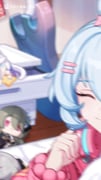 1girl ahoge animated blue_eyes blue_hair bow braid cecilia_schariac cellphone character_doll closed_mouth commentary_request doll headphones headphones_around_neck high_ponytail highres holding holding_phone honkai_(series) honkai_impact_3rd indoors long_hair long_sleeves looking_at_viewer lying misteln_schariac official_art on_stomach phone photo_(object) pink_bow pink_pupils ponytail prometheus_(honkai_impact) seele_vollerei shigure_kira smartphone solo sound susannah_manatt video vita_(honkai_impact) wooden_floor rating:g score:8 post #9927209