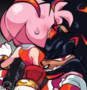 1boy 1girl amy_rose eyelashes facing_away furry furry_female furry_male gloves gun half-closed_eyes handgun headband hedgehog_boy hedgehog_girl highres holding holding_gun holding_weapon hug kawaiisoda_fiz looking_at_another red_eyes shadow_the_hedgehog shadow_the_hedgehog_(game) sonic_(series) sweatdrop weapon rating:g score:11 post #9944049