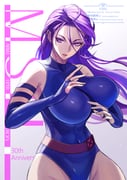 1girl anniversary arm_strap armpit_crease artist_name bare_shoulders belt blue_gloves blue_leotard breasts commentary_request covered_navel cowboy_shot elbow_gloves ema_(emaura) fighting_stance fingerless_gloves floating_hair gloves gradient_hair hair_between_eyes highres large_breasts leotard long_hair marvel multicolored_hair parted_lips psylocke purple_eyes purple_hair red_belt red_lips skin_tight solo turtleneck turtleneck_leotard twitter_username x-men rating:s score:5 post #10175832