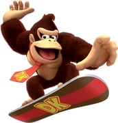 1boy 3d arms_up body_fur brown_eyes brown_fur character_name clothes_writing donkey_kong full_body furry furry_male happy jumping looking_at_viewer male_focus mario_&_sonic_(series) mario_&_sonic_at_the_olympic_winter_games mario_(series) monkey_boy muscular muscular_male navel necktie official_art open_mouth outstretched_arm pectorals red_necktie simple_background smile snowboard snowboarding solo standing stomach third-party_source tongue transparent_background rating:g score:3 post #7928228