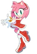1girl amy_rose animal_ears animal_nose boots bracelet dress furry furry_female gloves gold_bracelet green_eyes hairband highres jewelry konjiki_ringo pink_fur pink_hair red_boots red_dress red_hairband simple_background smile solo sonic_(series) white_gloves rating:g score:10 post #10111153