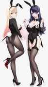 1girl abab_xiaxia absurdres animal_ear_hairband animal_ears black_bow black_bowtie black_garter_straps black_hairband black_leotard black_pantyhose black_shoes black_shrug black_thighhighs blonde_hair blush bow bowtie breasts cleavage cosplay detached_collar fake_animal_ears fake_tail garter_straps grin hairband high_heels highres izayoi_arisa izayoi_arisa_(cosplay) kitagawa_marin large_breasts leotard long_hair looking_at_viewer open_mouth pantyhose playboy_bunny playboy_bunny_vest purple_hair purple_nails rabbit_ear_hairband rabbit_ears rabbit_tail red_eyes shoes shrug_(clothing) sidelocks smile sono_bisque_doll_wa_koi_wo_suru standing standing_on_one_leg tail tailcoat_playboy_bunny thighhighs rating:s score:63 post #10141900