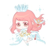 1girl :o bare_shoulders brown_eyes cardcaptor_sakura chibi chinese_commentary coattails colored_eyelashes commentary_request cosplay crown dress expressionless feather_dress floating_hair frilled_gloves frills gloves holding holding_wand kinomoto_sakura kinomoto_sakura_(clear_wings) kinomoto_sakura_(cosplay) leg_up light_blush long_hair magical_girl medium_dress nikki_(nikki) nikki_(series) parted_lips pink_hair shining_nikki shoes sidelocks simple_background sleeveless sleeveless_dress solo sparkle tareme turtleneck turtleneck_dress very_long_hair wand wavy_hair white_background white_crown white_dress white_gloves white_shoes xiaoyu_qixing rating:g score:0 post #10176820