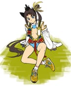 1girl armor b_suke bikini_armor black_hair blue_eyes blue_gloves blue_panties breast_curtains breasts commentary_request detached_sleeves fate/grand_order fate_(series) feather_hair_ornament feathers full_body gloves hair_ornament hat highres japanese_clothes navel new_balance panties shoes side_ponytail sidelocks sitting small_breasts sneakers socks solo tate_eboshi underwear ushiwakamaru_(fate) white_socks yellow_shoes rating:s score:8 post #10157689