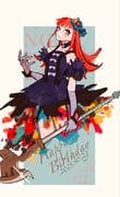 1girl aqua_eyeshadow axe bandaged_arm bandaged_hand bandages dated eyeliner eyeshadow facial_mark fire_emblem fire_emblem_engage fur_sleeves happy_birthday highres holding holding_axe long_hair makeup nam3737373 orange_hair panette_(fire_emblem) red_eyeliner short_bangs stitched_mouth stitches rating:g score:1 post #10175448