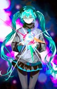 1girl aqua_eyes aqua_hair aqua_nails aqua_trim batsu_miku black_skirt cowboy_shot crossed_bangs dot_nose feiwusheng grey_jacket grey_pantyhose hair_between_eyes hair_ornament hashtag-only_commentary hatsune_miku highres jacket kowareta_sekai_to_utaenai_miku long_hair long_sleeves looking_at_viewer miniskirt nail_polish no_pupils official_alternate_costume official_alternate_hairstyle pantyhose parted_lips pleated_skirt project_sekai sidelocks skirt solo standing turtleneck turtleneck_jacket twintails very_long_hair vocaloid wide_sleeves x_hair_ornament rating:g score:1 post #10173836