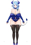 1girl absurdres animal_ears asymmetrical_hair asymmetrical_sidelocks bare_shoulders black_thighhighs blue_eyes blue_hair blue_leotard blue_pupils blue_shoes breasts bright_pupils cleavage closed_mouth collarbone cow_ears cow_girl cow_horns cow_tail cream_cod detached_collar detached_sleeves full_body highres horns huge_breasts indie_virtual_youtuber jewelry lace_trim leotard long_hair long_sleeves miilkywayz mole mole_on_breast mole_under_eye mole_under_mouth official_art parted_bangs shoes sidelocks sleeves_past_wrists smile solo standing star-shaped_pupils star_(symbol) straight-on strapless strapless_leotard symbol-shaped_pupils tachi-e tail thick_thighs thigh_gap thighhighs thighs transparent_background virtual_youtuber wide_hips rating:s score:1 post #10175372