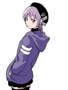 1girl alternate_costume beret commentary_request cowboy_shot eichi1219 from_behind hands_in_pockets hat hood hood_down hoodie jitome long_sleeves looking_at_viewer looking_back pleated_skirt purple_eyes purple_hair robot_ears short_hair skirt smile solo thighhighs utane_uta utau rating:g score:0 post #10173134