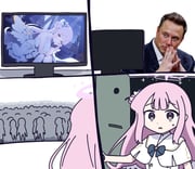 1boy 1girl 4koma angel_wings black_suit blue_archive brown_hair comic crowd door doorway elon_musk hair_bun halo highres long_hair low_wings mika_(blue_archive) monitor open_door own_hands_together parted_lips pink_hair pink_halo raw_beef real_life shirt silent_comic single_side_bun steepled_fingers suit white_shirt white_wings wing_ornament wings yellow_eyes rating:g score:2 post #10175375