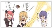 3girls >_< ahoge arms_up bare_shoulders bat_wings black_border black_gloves blush border breasts brown_vest burning burning_paper camera casting_spell centi_mnkt check_translation cleavage collarbone demon_girl double-parted_bangs dress fingerless_gloves gloves hair_between_eyes laser long_hair medium_breasts multiple_girls navel one_side_up open_mouth orange_hair original polaroid_camera purple_hair red_hair shirt sidelocks simple_background sweat throwing translation_request vest wavy_mouth white_background white_dress white_shirt wings rating:g score:1 post #10149040