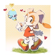 1girl animal_ears brown_eyes brown_fur chao_(sonic) cheese_(sonic) cream_the_rabbit dress furry furry_female gloves grass heart highres holding holding_ice_cream_cone ice_cream_cone jack_b_seres licking looking_at_viewer looking_back orange_dress orange_shoes rabbit_ears rabbit_girl rabbit_tail shoes sonic_(series) tail tongue tongue_out white_gloves rating:g score:3 post #10157724