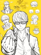 ... 3boys ? censored clenched_hand closed_mouth collared_shirt commentary_request demon_(megami_tensei) evil_smile frown glasses greyscale greyscale_with_colored_background grin hanamura_yousuke headphones headphones_around_neck highres holding holding_sword holding_weapon jacket kuma_(persona_4) long_sleeves looking_at_viewer male_focus monochrome mosaic_censoring multiple_boys multiple_views narukami_yu official_alternate_eye_color open_clothes open_jacket open_mouth persona persona_4 school_uniform shadow_(persona) shadow_yu shirt short_hair simple_background smile sword tnkmrcap translation_request trumpeter_(megami_tensei) upper_body weapon yasogami_school_uniform yellow_background yellow_eyes rating:g score:1 post #10110040