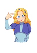 1girl absurdres blonde_hair blue_eyes blue_hairband chromodomo cropped_torso finger_gun finger_gun_to_head hairband highres maria_robotnik open_mouth smile solo sonic_(series) sonic_generations sonic_x_shadow_generations tongue tongue_out upper_body rating:g score:6 post #9990982