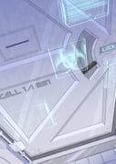 biohazard_symbol cardiogram door highres hologram keypad menou_74 no_humans original prison_cell variant_set rating:g score:2 post #10159525