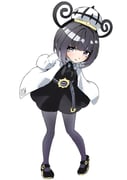1girl belt belt_buckle black_dress black_eyes black_hair black_pantyhose blunt_bangs bob_cut buckle closed_mouth coat dress full_body gwynn_(pokemon) hat highres leaning_forward long_sleeves looking_at_viewer mikan_(mikan_no_happa) o-ring o-ring_belt open_clothes open_coat pantyhose pokemon pokemon_legends:_z-a short_hair smile solo white_background white_coat rating:g score:1 post #10175360