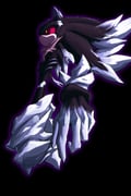 1boy black_background colored_sclera full_body highres male_focus mecha_cell mephiles_the_dark outline purple_outline red_sclera simple_background slit_pupils solo sonic_(series) sonic_the_hedgehog_(2006) yellow_eyes rating:g score:1 post #10094984