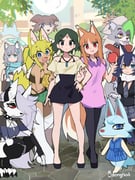 1boy 6+girls :/ :d :t absurdres adapted_costume animal_crossing animal_ear_fluff animal_ears animal_feet animal_nose apple artist_name asymmetrical_bangs asymmetrical_hair bag bare_arms bare_shoulders beastars belt_bra black_claws black_dress black_eyeshadow black_fur black_hair black_nails black_pantyhose black_shoes black_skirt black_thighhighs blonde_hair blue_archive blue_bow blue_eyes blue_fur blue_halo blue_scarf blue_shirt body_fur bongftah boots bow bracelet brand_new_animal breasts bright_pupils brown_fur brown_hair cellphone checkered_clothes checkered_necktie checkered_skirt city collar collarbone colored_sclera commentary_request contemporary crop_top cross_hair_ornament crossed_legs crossover dark-skinned_female dark_skin day denim denim_shorts double-parted_bangs dress droopy_ears earrings eating extra_ears eyeshadow facial_mark fang fangs fingerless_gloves fingernails five_nights_at_freddy's five_nights_at_freddy's:_security_breach floating_earrings food food_bite forehead_mark from_behind fruit full_moon fur_collar furry furry_female furry_male gloves green_hair green_shorts grey_fur grey_hair grey_necktie grey_skirt grey_wolf_(kemono_friends) hair_between_eyes hair_ornament hair_over_one_eye hairpin halo hand_on_another's_arm hand_on_own_hip hellaverse helluva_boss heterochromia highres holding holding_food holding_fruit holding_phone holding_strap holo inverted_pentagram jewelry juno_(beastars) kemono_friends large_breasts liru long_eyelashes long_fingernails long_hair long_sidelocks looking_at_viewer loona_(helluva_boss) makeup mascara medium_breasts medium_hair messy_hair midriff miniskirt mononoke_hime moon multicolored_hair multiple_girls necklace necktie notched_ear off-shoulder_shirt off_shoulder ogami_shirou outdoors pantyhose parted_bangs phone ponytail purple_eyes purple_lips purple_shirt purple_shorts red_eyes red_sclera renkin_san-kyuu_magical_pokaan roxanne_wolf san_(mononoke_hime) scarf shiroko_(blue_archive) shirt shoes short_dress short_sleeves shorts shoulder_bag shoulder_pads sidelocks skirt smartphone smile snout spice_and_wolf spiked_collar spikes squatting standing stirrup_legwear streaked_hair stud_earrings studded_collar suspenders tail thigh_boots thighhighs tiles toeless_legwear trait_connection tree two-tone_hair very_long_hair white_boots white_gloves white_pupils white_shirt white_streaks whitney_(animal_crossing) wing_collar wolf_ears wolf_girl wolf_tail yellow_eyes zettai_ryouiki rating:g score:24 post #10130135