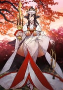 1girl autumn_leaves beads blunt_ends brown_hair chinese_knot closed_mouth fate/grand_order fate_(series) foot_out_of_frame game_cg green_eyes hair_bun hair_flaps hand_up hat holding holding_weapon japanese_clothes kijo_kouyou_(fate) kijo_kouyou_(second_ascension)_(fate) kimono leaf legs_together long_hair long_sidelocks long_sleeves looking_at_viewer maple_leaf multicolored_eyes noco_(adamas) official_art okobo orange_eyes outstretched_arm platform_sandals red_lips red_sash sandals sash shiromuku sidelocks smile socks solo standing tabi tassel third-party_source tsunokakushi two-tone_eyes uchikake variant_set very_long_hair weapon weapon_request white_hat white_kimono white_socks wide_sleeves rating:g score:11 post #9214747