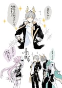 1girl 2boys absurdres aqua_coat bishie_sparkle black_coat black_dress black_gloves black_hair black_pants black_shirt blush blush_stickers caelus_(honkai:_star_rail) camera chinese_clothes choco_rema closed_eyes closed_mouth clothing_cutout coat comic commentary_request cowboy_shot dan_heng_(honkai:_star_rail) dan_heng_(permansor_terrae)_(honkai:_star_rail) dragon_boy dragon_horns dragon_tail dress earclip evernight_(honkai:_star_rail) eyeliner fingerless_gloves fingernails gauntlets gloves grey_hair hair_between_eyes hair_ornament hands_on_own_hips hands_up highres holding holding_camera honkai:_star_rail honkai_(series) hood hooded_coat horns long_hair long_sleeves low_ponytail low_twintails makeup march_7th_(honkai:_star_rail) multiple_boys multiple_views official_alternate_costume official_alternate_hairstyle open_clothes open_coat pants pink_hair pocket_watch pointy_ears ponytail red_eyeliner shirt short_hair shoulder_cutout simple_background single_bare_shoulder single_gauntlet single_glove smile sparkle speech_bubble standing t-shirt tail taking_picture tassel thighhighs trailblazer_(honkai:_star_rail) translation_request twintails two-sided_coat two-sided_fabric two-tone_dress upper_body v-shaped_eyebrows watch wavy_hair white_background white_coat white_dress white_shirt white_thighhighs yellow_coat rating:g score:1 post #10164127