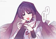 1boy 1girl absurdres artist_name blush bridal_gauntlets c520gpss chinese_commentary chinese_text feather_necklace female_pov genshin_impact grey_background hair_between_eyes hand_on_another's_arm hand_on_another's_cheek hand_on_another's_face happy head_tilt highres japanese_clothes jewelry light_particles lofter_username looking_at_viewer mother_and_son necklace official_alternate_costume open_mouth pov pov_hands purple_eyes purple_hair purple_nails purple_veil raiden_shogun scaramouche_(genshin_impact) scaramouche_(kabukimono)_(genshin_impact) shade short_hair short_sleeves speech_bubble teeth translation_request upper_teeth_only veil wide_sleeves rating:g score:2 post #10175299