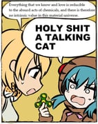 2girls adventures_of_sonic_the_hedgehog black_eyes blonde_hair blue_hair border bow bowtie commentary deculture english_commentary english_text fidget_spinner kemono_friends looking_at_another meme multiple_girls o_o open_mouth parody profanity serval_(kemono_friends) short_hair sonic_(series) tsuchinoko_(kemono_friends) upper_body v-shaped_eyebrows white_border will_you_fight_or_will_you_perish_like_a_dog?_(meme) yellow_background yellow_bow yellow_bowtie rating:g score:34 post #9100985