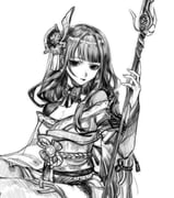 1girl blunt_bangs braid breasts cleavage close-up closed_mouth dd16056094 engulfing_lightning_(genshin_impact) genshin_impact grey_background hair_ornament head_tilt holding holding_polearm holding_weapon japanese_clothes long_hair looking_at_viewer mole mole_under_eye monochrome neck_ribbon polearm raiden_shogun ribbon simple_background sitting solo upper_body weapon rating:s score:2 post #10175510