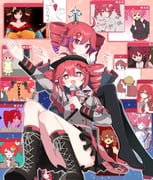 +_+ 2girls :d absurdres age_difference ahoge alternate_costume alternate_hair_color anniversary april_star_(synthesizer_v) arm_up ataman_ita_(synthesizer_v) babel_(utau) backpack bag baguette belt black_belt black_boots black_choker black_dress black_hair black_shoes blue_kimono boots bow bread bunk_off! buttons character_hair_ornament choker colored_skin colored_tips confession_to_sister_(synthesizer_v) dame_ningen_da_(utau) detached_sleeves double-breasted double-parted_bangs dress drill_hair dual_persona encore_dance_(synthesizer_v) fingernails food grey_jacket grey_robe grey_shirt grey_skirt grey_sleeves hair_between_eyes hair_ornament hair_ribbon hands_on_own_hips hard_hat hat headache headphones headset helmet highres hito_mania_(utau) holding holding_microphone holding_smoking_pipe igaku_(utau) index_finger_raised iwashi_ga_tsuchi_kara_haetekuru_n_da_(utau) jacket japanese_clothes kasane_territory_(utau) kasane_teto kasane_teto_(sv) kasane_teto_(utau) kimono koronba lace-up_boots layered_sleeves liar_dancer_(synthesizer_v) long_sleeves mesmerizer_(vocaloid) microphone migi_ni_ma_gaaru_(utau) mimi_no_aru_robot_no_uta_(utau) multicolored_hair multiple_girls musical_staff musical_staff_print nail_polish namasuteto_(synthesizer_v) no_da_(vocaloid) obi one_eye_closed open_clothes open_jacket outline override_(synthesizer_v) own_hands_clasped own_hands_together pink_skin pointing pointing_at_viewer portrait purple_hair red_eyes red_hair red_nails red_skirt ribbon robe robot sash shirai_sahuni shirt shoelaces shoes short_sleeves shoulder_boards sister_teto sitting skirt smile smoking_pipe songover star-shaped_pupils star_(symbol) suki_na_souzai_happyou_dragon_(utau) sweat symbol-shaped_pupils synthesizer_v taihaiteki_jinsei_sanka_(utau) tetoris_(synthesizer_v) tetrodotoxin_(utau) thigh_boots twin_drills ultra_trailer_(synthesizer_v) utau white_bow white_outline white_ribbon white_shirt window window_(computing) yannacchau!_(synthesizer_v) yellow_dress yellow_hat yoshiwara_lament_(utau) rating:g score:19 post #10114099