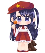 1girl bare_shoulders candy closed_mouth commentary_request detached_sleeves dolls_in_pseudo_paradise flats food frilled_skirt frills hat hat_ornament highres hmr_rk label_girl_(dipp) lollipop long_sleeves midriff_peek navel neck_ribbon newsboy_cap purple_eyes purple_hair red_hat red_ribbon red_shoes red_skirt ribbon shirt shoes skirt solo star_(symbol) star_hat_ornament stuffed_animal stuffed_toy teddy_bear touhou white_shirt white_sleeves wide_sleeves rating:g score:2 post #9983408