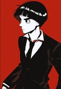 1boy black_hair black_jacket black_necktie black_suit blunt_bangs bowl_cut closed_mouth collared_shirt eyelashes frown highres jacket male_focus naruto_(series) necktie red_background rock_lee shasun3 shirt short_hair solo suit suit_jacket thick_eyebrows upper_body white_shirt rating:g score:2 post #10176585