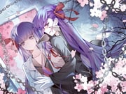 2girls bb_(fate) bb_(fate/extra) black_jacket black_shirt blurry chain cherry_blossoms closed_mouth depth_of_field different_reflection fate/extra fate/extra_ccc fate_(series) gloves hair_ribbon jacket long_hair long_sleeves looking_at_viewer matou_sakura matou_sakura_(fate/extra) minamisakura011 mirror multiple_girls neck_ribbon neckerchief open_clothes open_jacket parted_lips petals popped_collar purple_eyes purple_hair red_neckerchief red_ribbon reflection ribbon ripples shirt smile very_long_hair white_gloves white_jacket wide_sleeves rating:g score:2 post #10175426