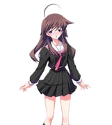 1girl :o ahoge black_serafuku black_shirt black_skirt black_socks blood_tune blush breasts brown_hair chaos;head collarbone cropped_shirt embarrassed game_cg hair_over_shoulder high-waist_skirt kneehighs long_hair long_sleeves looking_at_viewer matsuo_yukihiro miniskirt narrowed_eyes necktie non-web_source official_art open_mouth pink_necktie pink_trim pleated_skirt purple_eyes sailor_collar school_uniform science_adventure seira_orgel seira_orgel_(pre-transformation) serafuku shiny_eyes shirt skirt small_breasts socks solo star_(symbol) star_print thighs tongue transparent_background white_sailor_collar rating:g score:0 post #10168441