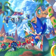 2boys animal_ears blue-tinted_eyewear blue_fur brown_hair buzz_bomber chaosc0ntr0l cloud cloudy_sky crabmeat_(sonic) dr._eggman egg_mobile facial_hair flower furry furry_male gloves goggles goggles_on_head gold_ring green_eyes green_hill_zone male_focus monitor moto_bug multiple_boys mustache red_shirt red_shoes ring_(sonic) shirt shoes sky smile socks sonic_(series) sonic_the_hedgehog tinted_eyewear white_gloves white_socks yellow_flower rating:g score:4 post #9024543
