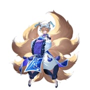 1girl adapted_costume animal_hat blonde_hair blue_tabard breasts closed_mouth clothing_cutout fox_tail full_body game_cg hands_in_opposite_sleeves hat highres kitsune kyuubi long_sleeves looking_at_viewer mob_cap multiple_tails non-web_source official_art second-party_source shoes short_hair shoulder_cutout smile solo tabard tail touhou touhou_gensou_eclipse transparent_background u_u_zan wide_sleeves yakumo_ran yellow_eyes rating:g score:13 post #10147478