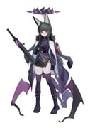 1girl absurdres aiguillette animal_ear_fluff animal_ears arm_at_side armband belt belt_buckle black_belt black_gloves black_hair black_halo black_skirt blue_archive blunt_bangs blush boots braid buckle buttons chinese_commentary closed_mouth coat coat_on_shoulders commentary_request cosplay double-breasted fox_ears fur-trimmed_coat fur_trim gloves gun half_up_braid halo hand_up highres hina_(blue_archive) hina_(blue_archive)_(cosplay) holding holding_behind_back holding_strap holding_weapon_behind_back hoshimi_miyabi jacket long_hair long_sleeves looking_at_viewer low_wings machine_gun mechanical_halo medal mg42 miniskirt purple_boots purple_coat purple_jacket purple_thighhighs purple_wings red_armband red_eyes sharlll side_slit sidelocks simple_background skirt solo spiked_halo standing thighhighs two-sided_coat two-sided_fabric weapon white_background white_coat wings zenless_zone_zero rating:g score:29 post #10162234