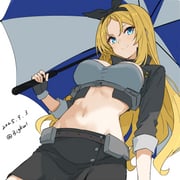 1girl absurdres bandeau bigkwl black_hairband black_skirt blonde_hair blue_eyes breasts commentary_request cropped_jacket dated fingerless_gloves from_below gloves grey_bandeau grey_gloves grey_jacket hairband highres jacket kantai_collection large_breasts long_hair looking_at_viewer midriff nelson_(kancolle) nelson_(race_queen)_(kancolle) official_alternate_costume one-hour_drawing_challenge race_queen simple_background skirt solo strapless tube_top twitter_username white_background rating:s score:13 post #9906360
