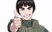 1boy black_hair bodysuit bowl_cut eyelashes green_bodysuit green_vest grin looking_at_viewer male_focus might_guy naruto_(series) shasun3 short_hair smile solo teeth thick_eyebrows thumbs_up upper_body vest white_background rating:g score:0 post #10176569