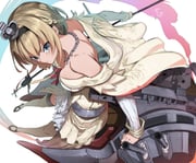 1girl absurdres blonde_hair blue_eyes braid breasts corset crown dress flower gegesan globus_cruciger hair_between_eyes hairband half_up_braid highres jewelry kantai_collection long_hair long_sleeves looking_at_viewer machinery mini_crown necklace off-shoulder_dress off_shoulder red_flower red_rose ribbon rose scepter ship_turret signature smile solo thighhighs warspite_(kancolle) white_background white_dress rating:g score:21 post #9858544