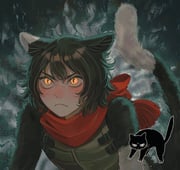 1girl >:( alt_text animal_ears armor black_fur black_hair body_fur bow cat cat_ears cat_girl cat_tail closed_mouth commentary_request dungeon_meshi ears_down fringe_trim glaring highres izutsumi leather_armor looking_ahead mismatched_animal_ear_colors red_scarf sasakura34 scarf scarf_bow short_hair slit_pupils solo tail upper_body v-shaped_eyebrows yellow_eyes rating:g score:4 post #10174931