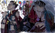 1boy 1girl absurdres arcane:_league_of_legends arcane_jinx arm_around_back arm_behind_head ascot bare_shoulders black_boots black_hair black_jacket black_sclera black_shirt blue_hair bomb boots breasts closed_eyes cloud_tattoo collared_shirt colored_sclera crop_top derivative_work explosive french-unicorn full_body gold_trim hair_slicked_back hand_in_another's_hair hand_on_own_hip heterochromia highres holding holding_bomb jacket jinx_(league_of_legends) league_of_legends long_hair midriff multicolored_hair multiple_views open_mouth pants purple_pants rain red_eyes red_shirt shirt short_hair silco_(arcane) small_breasts streaked_hair striped_clothes striped_pants tattoo tongue tongue_out upper_body v walking white_ascot white_eyes white_hair rating:s score:1 post #10174049