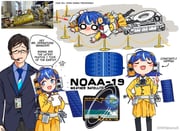 1boy 1girl :d ^^^ ahoge belt black_bow black_bowtie black_pantyhose blue_eyes blue_hair blue_necktie blue_suit blush blush_stickers bow bowtie brown_hair buttons closed_eyes collared_shirt commentary crying crying_with_eyes_open dated doyagao earpiece english_commentary english_text fallen_down head_bump highres holding holding_paper id_card lanyard logo long_sleeves looking_at_another medium_hair national_oceanic_and_atmospheric_administration necktie noaa-19 object_and_personification open_mouth original pantyhose paper personification photo_inset pleated_skirt pointing pointing_up radio_antenna reference_inset remove_before_flight_tag satellite sbarky38 shirt short_hair skirt smile smug solar_panel solid_circle_eyes spacecraft speech_bubble suit tears twitter_username wheel white_belt white_eyes yellow_shirt yellow_skirt rating:g score:7 post #10042343