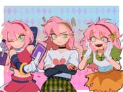 1girl abs absurdres amy_rose annoyed asymmetrical_hair black_nails card choker crazy_eyes crazy_smile crop_top crossed_arms detached_sleeves dress ear_piercing eyebrow_piercing face_piercing fangs gloves green_eyes green_hairband hairband highres historiaallen humanization one_eye_closed open_mouth piercing pink_hair plaid_clothes plaid_skirt red_hairband red_skirt shirt short_hair skirt smile sonic_(series) tarot tarot_card torn_clothes torn_skirt upper_body white_gloves white_shirt yellow_shirt rating:g score:6 post #10146619
