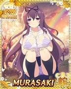 1girl after_rain bra breasts card_(medium) cherry_blossoms cleavage closed_mouth game_cg huge_breasts long_hair looking_at_viewer murasaki_(senran_kagura) non-web_source outdoors panties pantyshot purple_bra purple_eyes purple_hair purple_panties rainbow reflection see-through_clothes see-through_shirt senran_kagura senran_kagura_new_wave shirt smile solo squatting striped_clothes striped_panties sunlight underwear very_long_hair wet wet_clothes rating:s score:2 post #10175616
