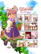 2girls :3 absurdres animal_ears apocalypse_hotel arm_up ascot black_shoes black_socks blush blush_stickers braid brown_hair cat_ears cat_girl comic commentary_request cropped_jacket dress highres jacket juliet_sleeves jumping kemonomimi_mode long_hair long_sleeves looking_at_viewer low_twin_braids mary_janes multiple_girls on_railing open_clothes open_jacket pink_hair pointing pointing_up ponko_procione puffy_sleeves purple_ascot purple_dress railing shampoo_hat shoes short_hair signature soap_bubbles socks somersault tail takemoto_izumi translation_request twin_braids washing_hair white_jacket yachiyo_(apocalypse_hotel) yellow_eyes rating:g score:2 post #9245136