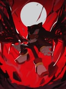 1boy absurdres animal_ears black_wings clenched_teeth doom_wings full_body full_moon furry furry_male gloves highres male_focus moon red_background red_eyes shadow_the_hedgehog shoes solo sonic_(series) sonic_generations sonic_x_shadow_generations teeth unneul white_gloves white_shoes wings rating:g score:5 post #10077318