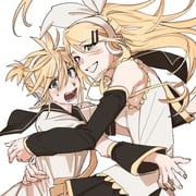 1boy 1girl arm_around_waist bare_shoulders black_sailor_collar black_skirt black_sleeves blonde_hair blue_eyes blush breasts detached_sleeves furrowed_brow grin hair_between_eyes hair_ribbon headphones hetero highres hug kagamine_len kagamine_rin kanononoring long_hair looking_at_viewer medium_breasts necktie open_mouth parted_lips ponytail ribbon sailor_collar shirt short_ponytail short_sleeves skirt sleeveless sleeveless_shirt smile sweatdrop teeth upper_body vocaloid white_background white_ribbon white_shirt yellow_necktie rating:s score:0 post #10176862