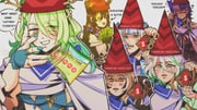 6+girls :d banknote black_gloves black_hair blue_hair blunt_bangs blush_stickers bridal_gauntlets brown_hair cape cecilia_immergreen ceres_fauna ceres_fauna_(1st_costume) chaleko commentary doll_joints empty_wallet english_commentary english_text enigmatic_recollection evil_smile feather_hair_ornament feathers gawr_gura gloves green_eyes green_nails grey_hair hair_ornament half-closed_eyes hat highres holding holding_feather holding_money holding_wallet hololive hololive_english joints looking_at_another looking_at_viewer lottery_ticket meme money motion_blur multicolored_hair multiple_girls nanashi_mumei nerissa_ravencroft nerissa_ravencroft_(1st_costume) partially_fingerless_gloves pointy_hat red_hat scarlet_wand_hat shark_hair_ornament sharp_teeth shiori_novella shiori_novella_(1st_costume) smile sparkle speech_bubble streaked_hair striped_arm_warmers sunglasses teeth throwing thumbs_up upper_body virtual_youtuber wallet white_cape white_hair white_mouth winding_key woe_plague_be_upon_ye_(meme) rating:g score:40 post #8102213