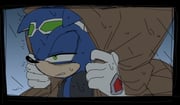 1boy animal_ears animal_nose black_border blue_fur border furry furry_male gloves goggles goggles_on_head green_eyes hedgehog_boy highres male_focus official_alternate_costume rain solo sonic_(series) sonic_riders_(series) sonic_the_hedgehog sonic_the_hedgehog_(riders) unneul white_gloves rating:g score:0 post #10077480